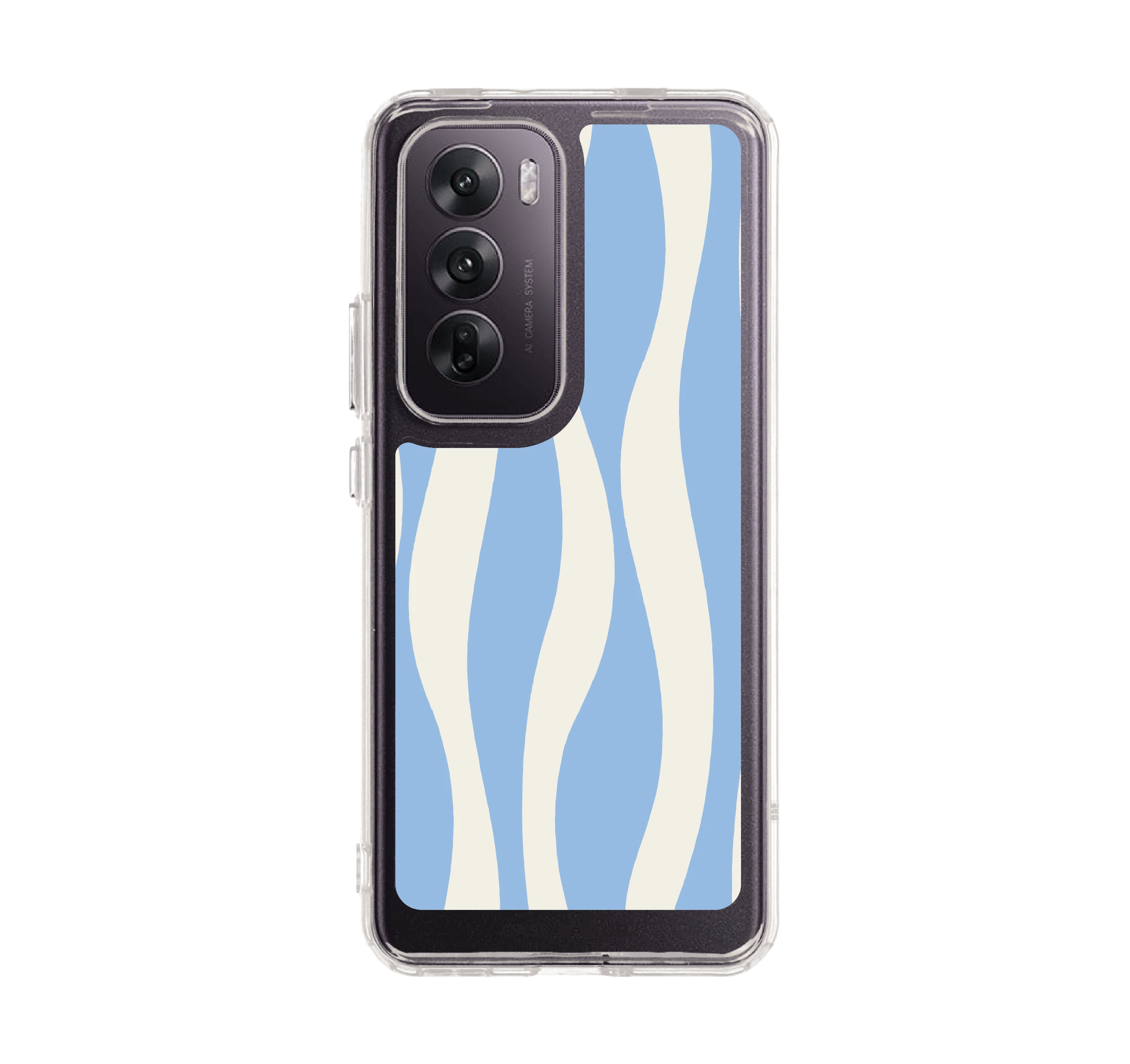 white & blue wavy pattern